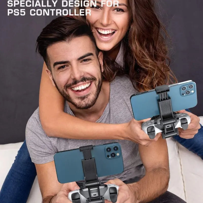 OIVO Adjustable Phone Mount Clip for PS5 Controller – Portable Mobile Gaming Holder for PlayStation 5 DualSense Controller, Ideal for Remote Play and On-the-Go Gaming Setup