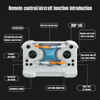 Mini Remote Control Quadcopter Drone with Altitude Hold Feature for Children
