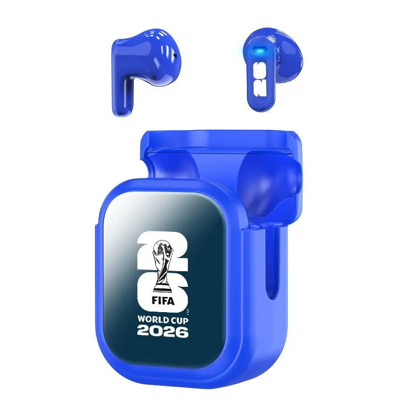 2026 FIFA High-Performance Wireless Bluetooth Earbuds with Real-Time Translation, 55-Hour Playtime, Ultra-Low Latency, IPX5 Waterproof Rating - Perfect for Football Enthusiasts and Live Match Streaming