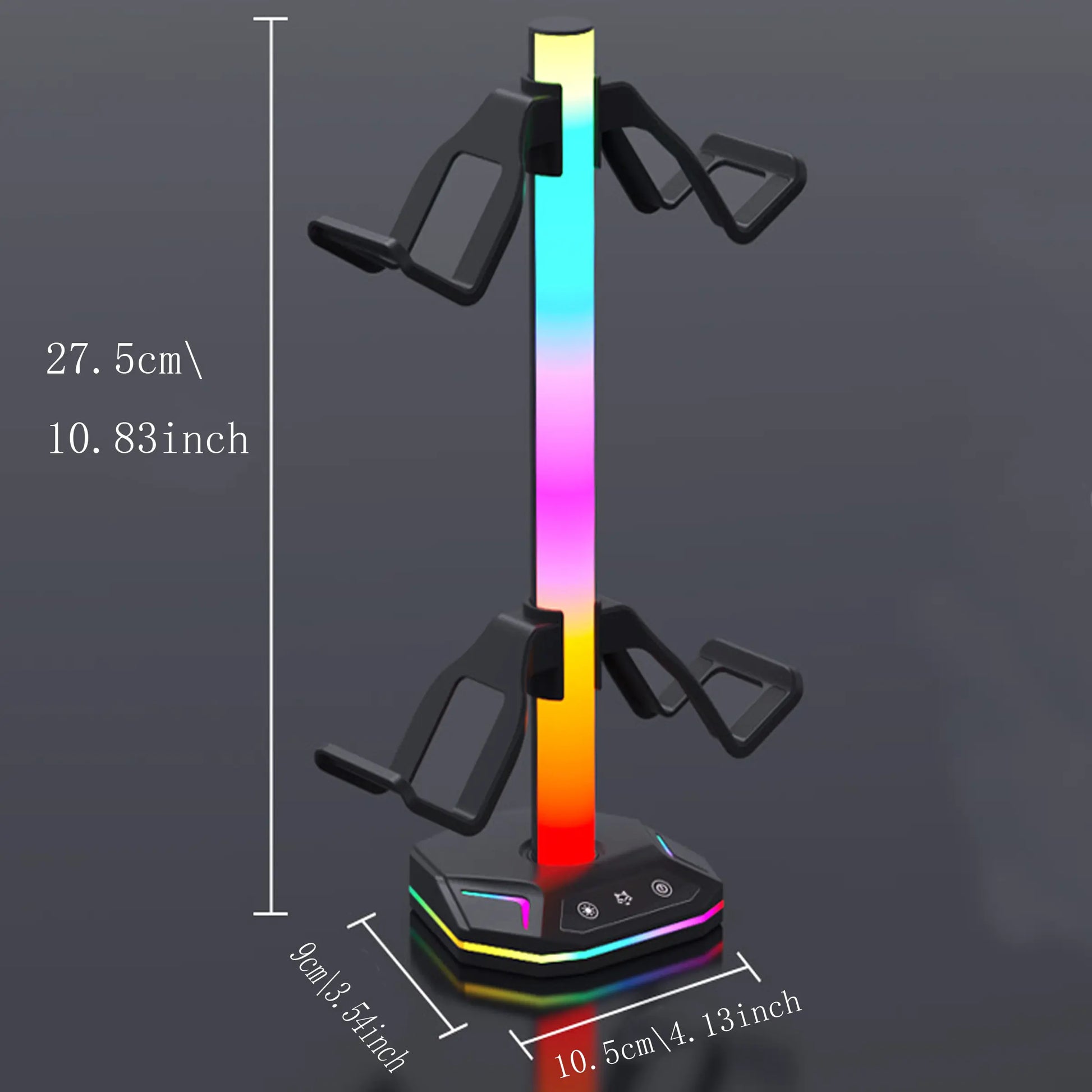 RGB Multi-Function Storage Stand for PS5/PS4 Controllers and Headsets – 4-in-1 Gaming Accessory Organizer with LED Lighting and Game Peripheral Holder