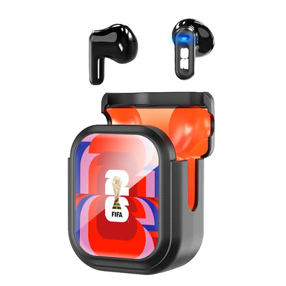 2026 FIFA High-Performance Wireless Bluetooth Earbuds with Real-Time Translation, 55-Hour Playtime, Ultra-Low Latency, IPX5 Waterproof Rating - Perfect for Football Enthusiasts and Live Match Streaming