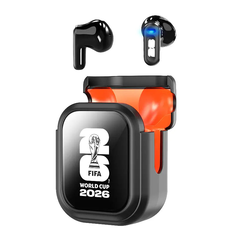 2026 FIFA High-Performance Wireless Bluetooth Earbuds with Real-Time Translation, 55-Hour Playtime, Ultra-Low Latency, IPX5 Waterproof Rating - Perfect for Football Enthusiasts and Live Match Streaming